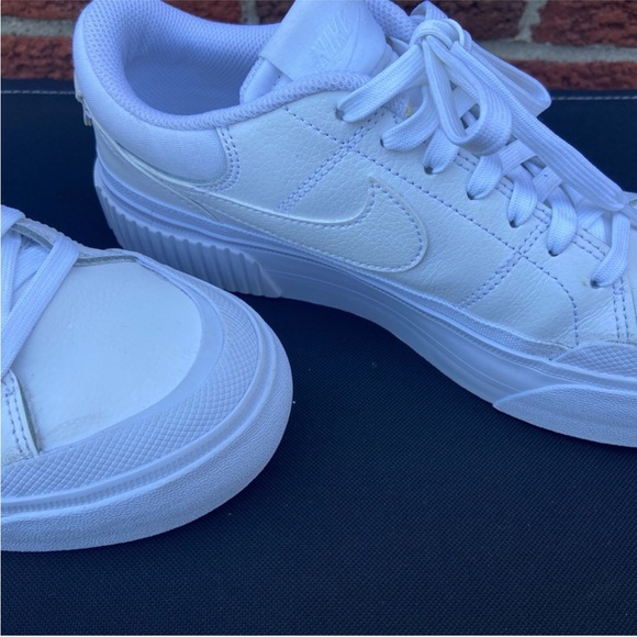 Nike Women's Court Legacy Lift White Sneakers - Picture 5 of 6
